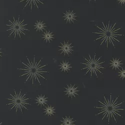 Shimmer by Zen Chic - Stars Ebony Metallic - Cut FQ