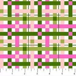 Rolling Pin - Pink And Green Plaid