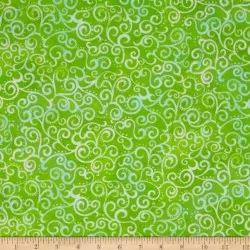 Ombre Scroll 108" Backing Fabric in Lime