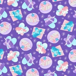 Sparkle Like A Unicorn - Unicorn Faces Medium Purple Sparkle Like A Unicorn - Unicorn Faces Medium Purple