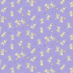 Nana Mae VI - Bunnies and Bears Lavender - 23" Bolt End