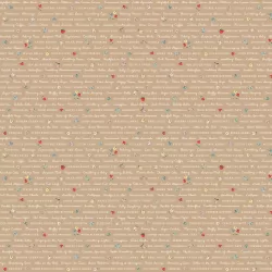 My Favorite Things by Elea Lutz - Love Letters Brown - 1 Cut FQ