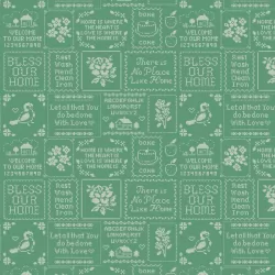 Home Sweet Home by Elea Lutz - Cross Stitch Green