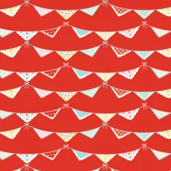 Market Day - Bunting Red