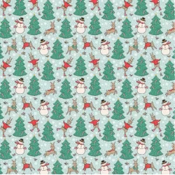 Oh What Fun by Elea Lutz - Skating Deers Blue