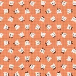 Sweet Tooth by Elea Lutz - Kitty Box Orange - 1 Cut FQ