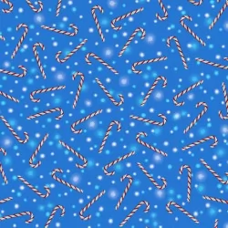 Frosty Friends - Candy Canes Light Denim