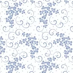 Danbury - Dotted Leaf And Scroll White - 28" Bolt End