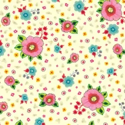 Evelyn - Spaced Floral Cream