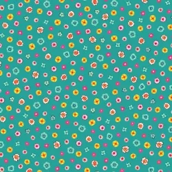 Evelyn - Tiny Floral Teal