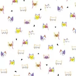 Kitty Cats - Kitty Cat Heads White