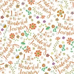 Road Trip - Life Is A Wonderful Journey Toss White