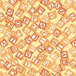 Toyland - Tossed Blocks Yellow