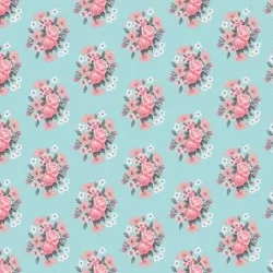 Abbie's Garden - Garden Bouquet Aqua