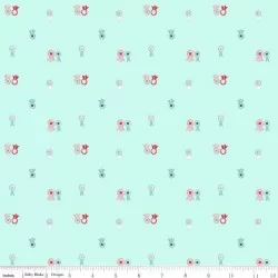 Quilt Fair by Tasha Noel - Ribbons Aqua