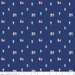 Quilt Fair by Tasha Noel - Ribbons Navy