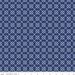 Quilt Fair by Tasha Noel - Quilty Chain Navy