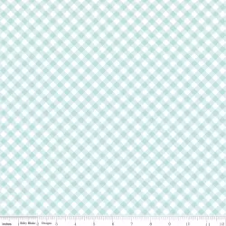 Whimsical Woodland - Gingham Aqua - PRE-ORDER DUE JUNE
