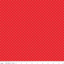 Whimsical Woodland - Circle Dots Red - PRE-ORDER DUE JUNE