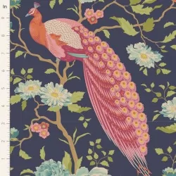 Chic Escape by Tilda - Peacock Tree Navy Blue