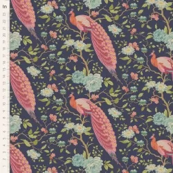 Chic Escape by Tilda - Peacock Tree Navy Blue