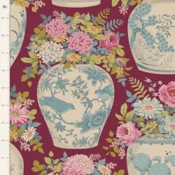 Chic Escape by Tilda - Flowervase Maroon