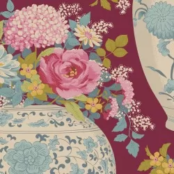 Chic Escape by Tilda - Flowervase Maroon