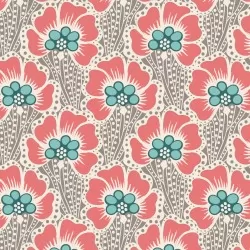 Cotton Beach by Tilda - Ocean Flower Grey