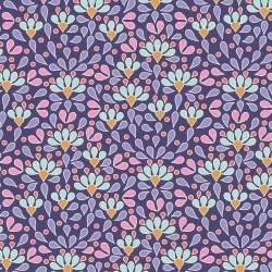 Cotton Beach by Tilda - Sea Anemone Blue - 1 Cut FQ