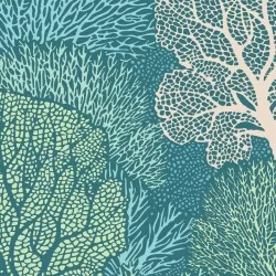 Cotton Beach by Tilda - Coral Reef Teal