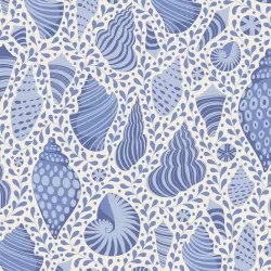 Cotton Beach by Tilda - Beach Shells Blue