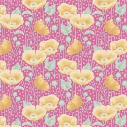 Gardenlife by Tilda - Poppies Pink - 21" Bolt End