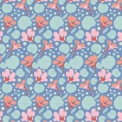 Gardenlife by Tilda - Nasturtium Blue - 1 Cut FQ