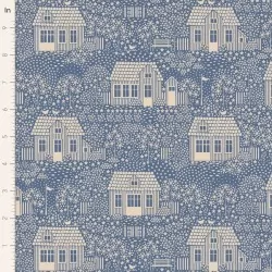 Hometown by Tilda - My Neighborhood Blue - 1 Cut FQ