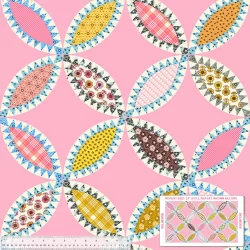 Bonny by Denyse Schmidt - Cheater Print Tobacco - 24" Repeat