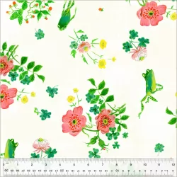 Heather Ross By Hand - Frog Spring Ivory