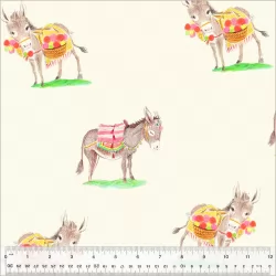 Heather Ross By Hand - Burros Ivory