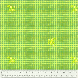 Heather Ross By Hand - Windowpane Green