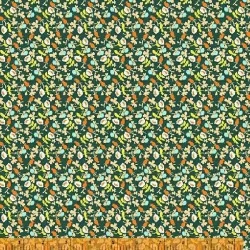 Lucky Rabbit - Calico Dark Teal