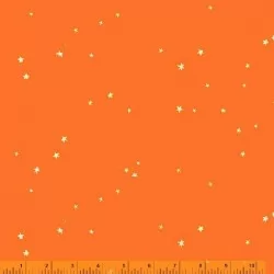 Lucky Rabbit - Hand-Drawn Stars Red Orange