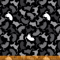 Mod Cat - Kitty Silhouettes Soft Black - 17" Bolt End Mod Cat - Kitty Silhouettes Soft Black - 17" Bolt End