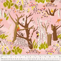 Studio Edit by Heather Ross - Girls In Trees Pink