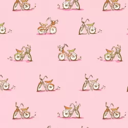 Studio Edit by Heather Ross - Dream Bike Pink