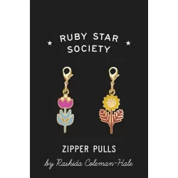 Ruby Star Society - Zipper Pulls - Flowers by Rashida Coleman Hale