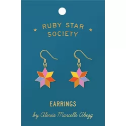Ruby Star Society - Earrings - Quilt Star by Alexia Marcelle Abegg