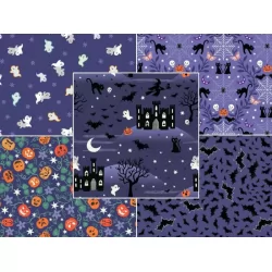 Castle Spooky - *Fat Quarter Bundle - Blue/Purple*