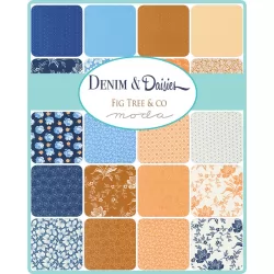 Denim and Daisies - *Complete Fat Eighth Bundle - 31 FEs with 3 FEs Free*