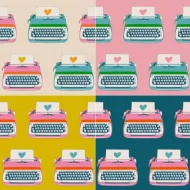 Ruby Star Society - Best Day Ever - Canvas Typewriters FQ Bundle