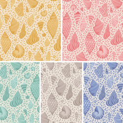 Cotton Beach by Tilda - Beach Shells FQ Bundle
