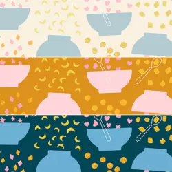 Ruby Star Society - Egg And Friends - Flying Cereal Fat Quarter Bundle